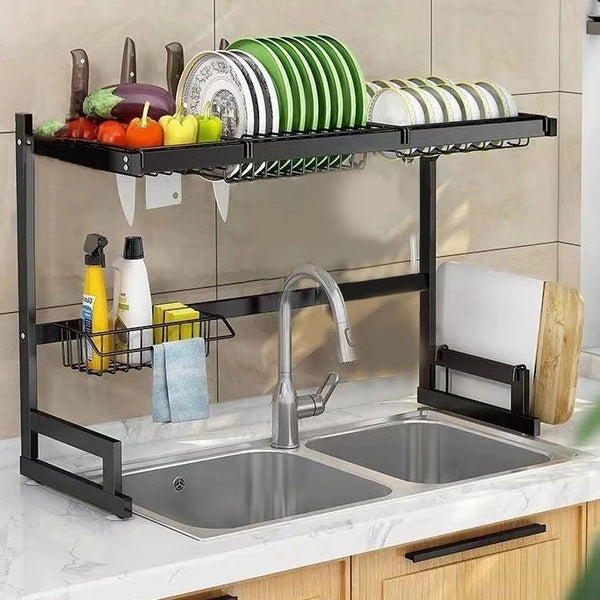 Escorredor De Louça Suspenso Oraganizador - Preto