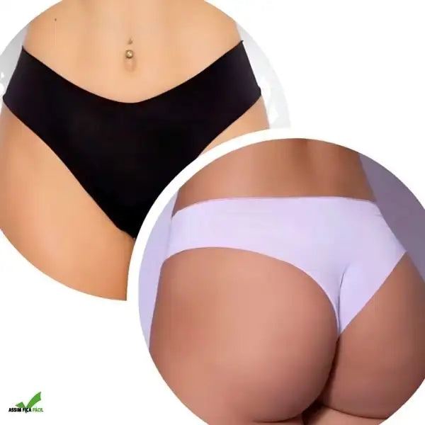 Kit 10 Calcinhas Confortável Sem Costura Leve Poliamida Não marca  - FRETE GRÁTIS HOJE!