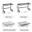 Escorredor De Louça Suspenso Oraganizador - Preto