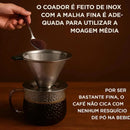(Últimas unidades) Coador de Café Inox Reutilizável – Economize Sem Filtro de Papel + Frete Grátis