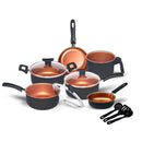 Jogo de Panelas Kit Antiaderente Tampa Vidro Teflon (FRETE GRÁTIS + BRINDE + DESCONTO até 23:59)