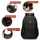 (Compre 1 Leve 2) Mochila Preta para Trabalho e Faculdade | Oferta por Tempo Limitado + BRINDE